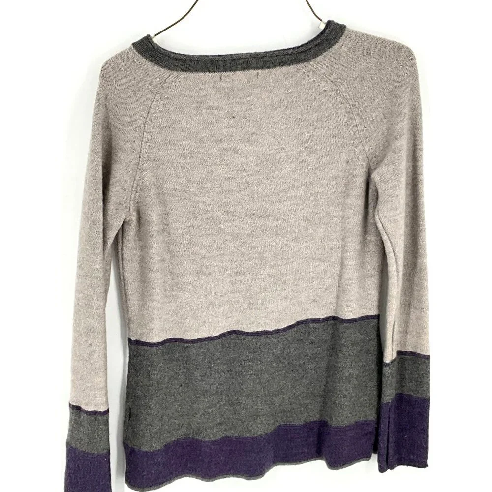 Horny Toad Womens Marled Merino Wool V-Neck Sweater‎ S